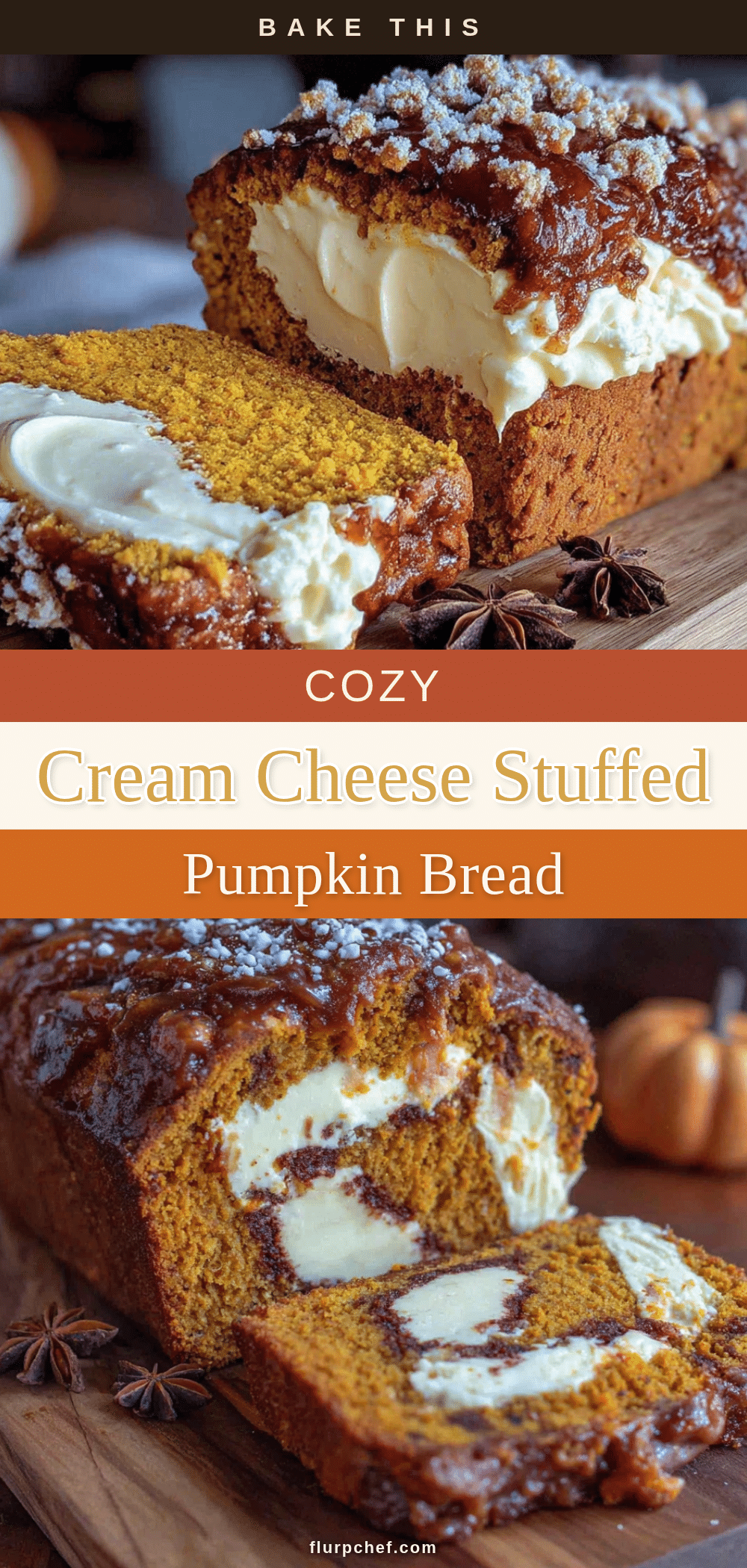 cream cheese stuffed pumpkin bread recipe