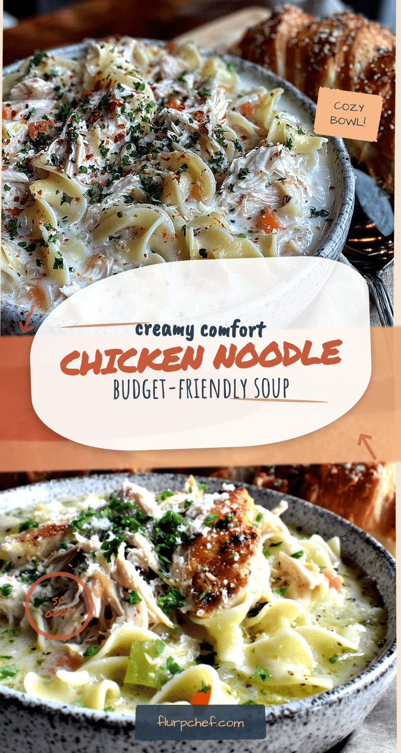 creamy chicken noodle soup recipe