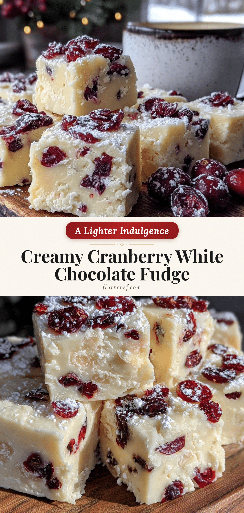 creamy cranberry white chocolate fudge recipe