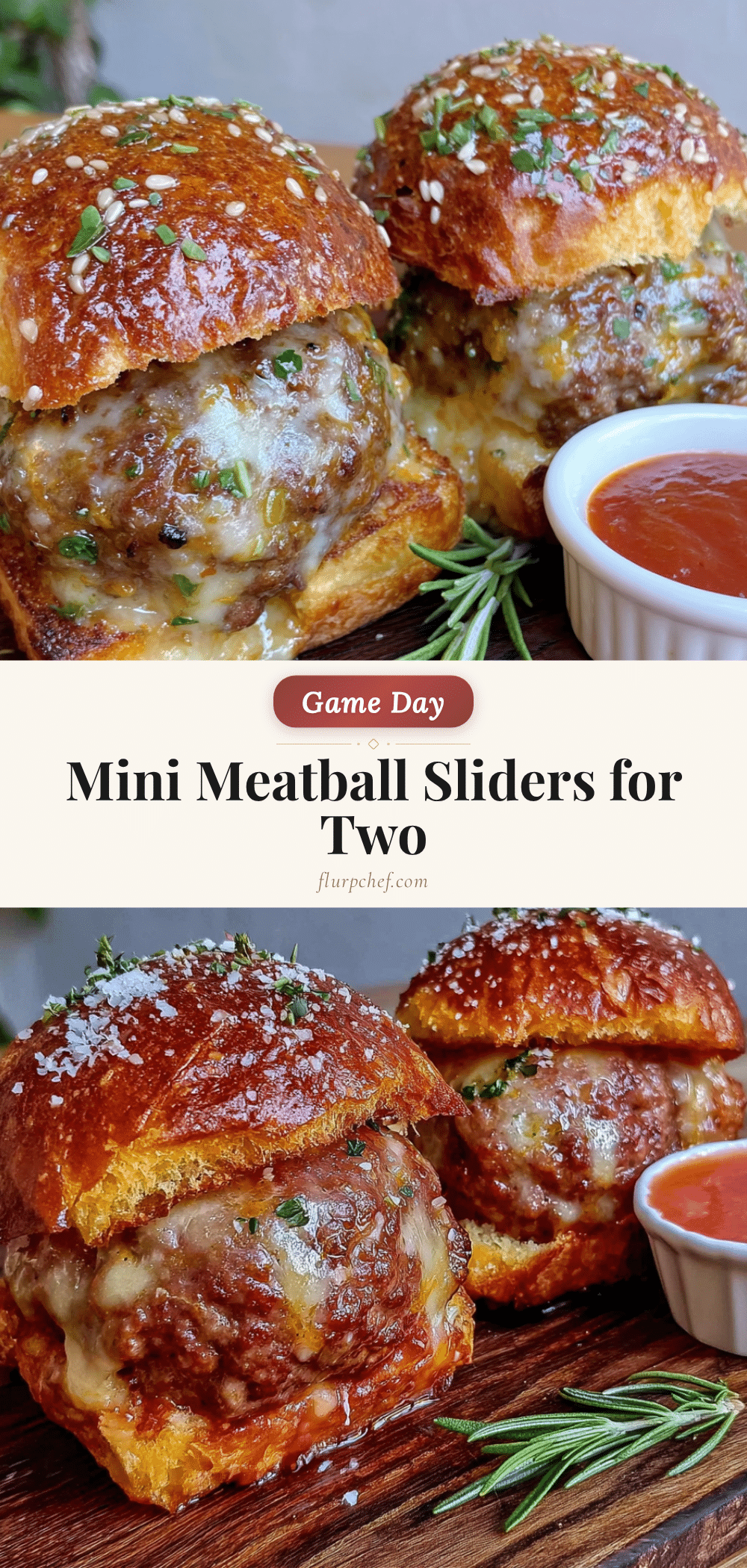 game day mini meatball sliders for two recipe
