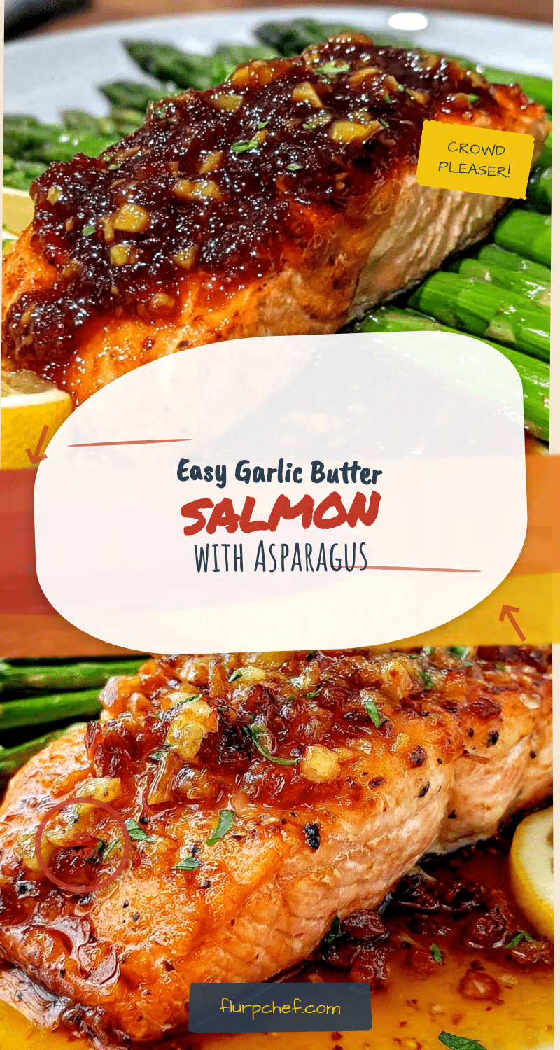 garlic butter salmon with asparagus recipe
