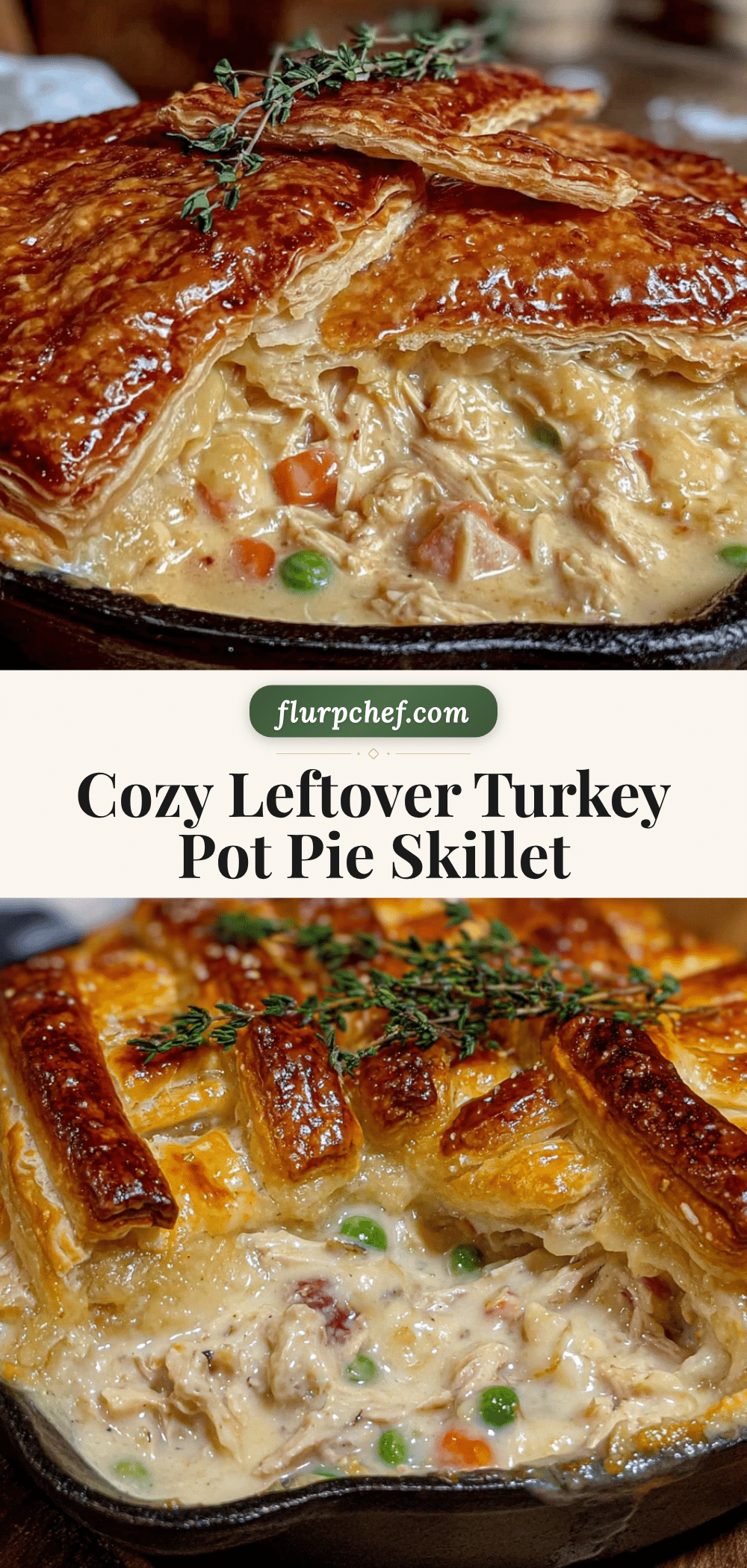 leftover turkey pot pie skillet recipe