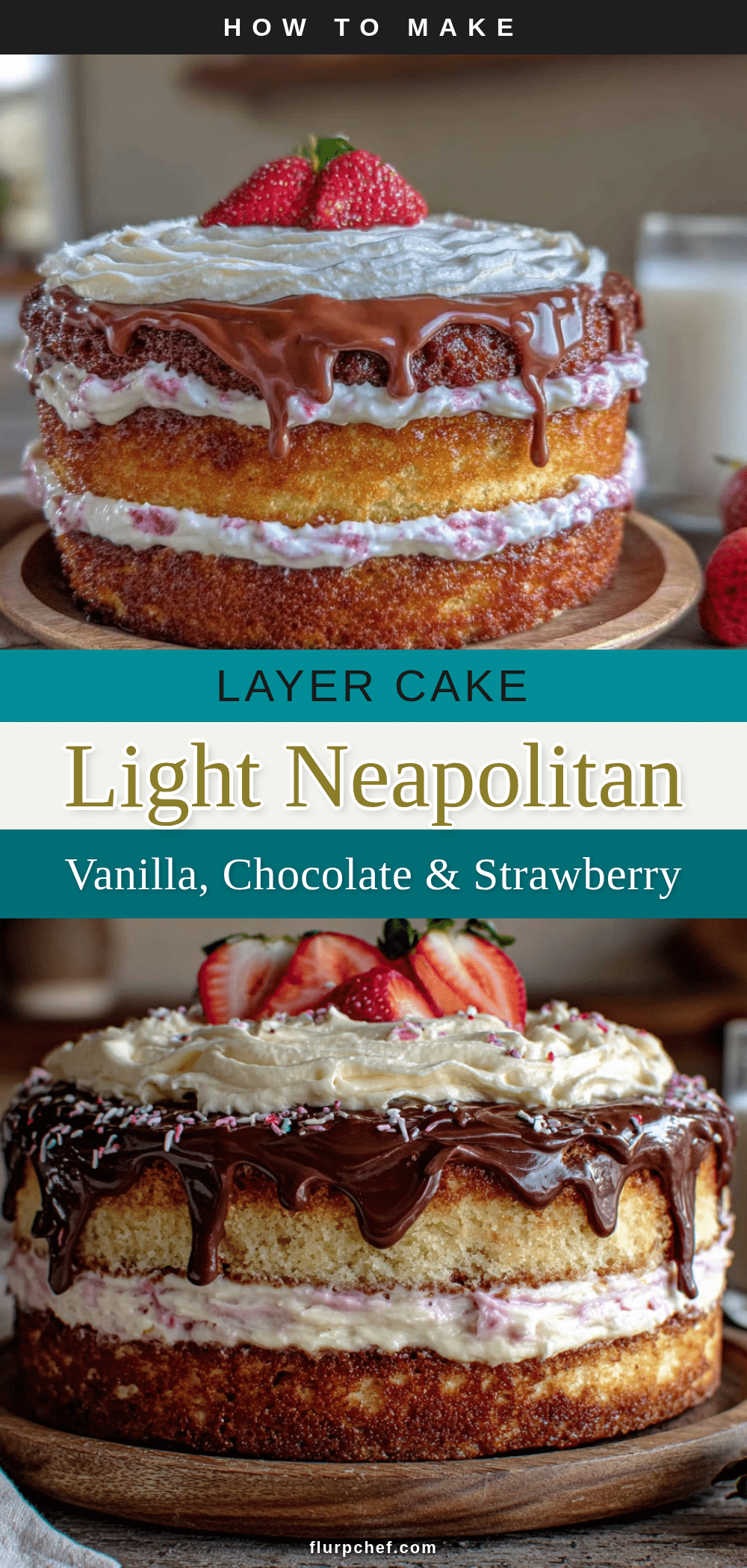 Light Neapolitan Layer Cake recipe