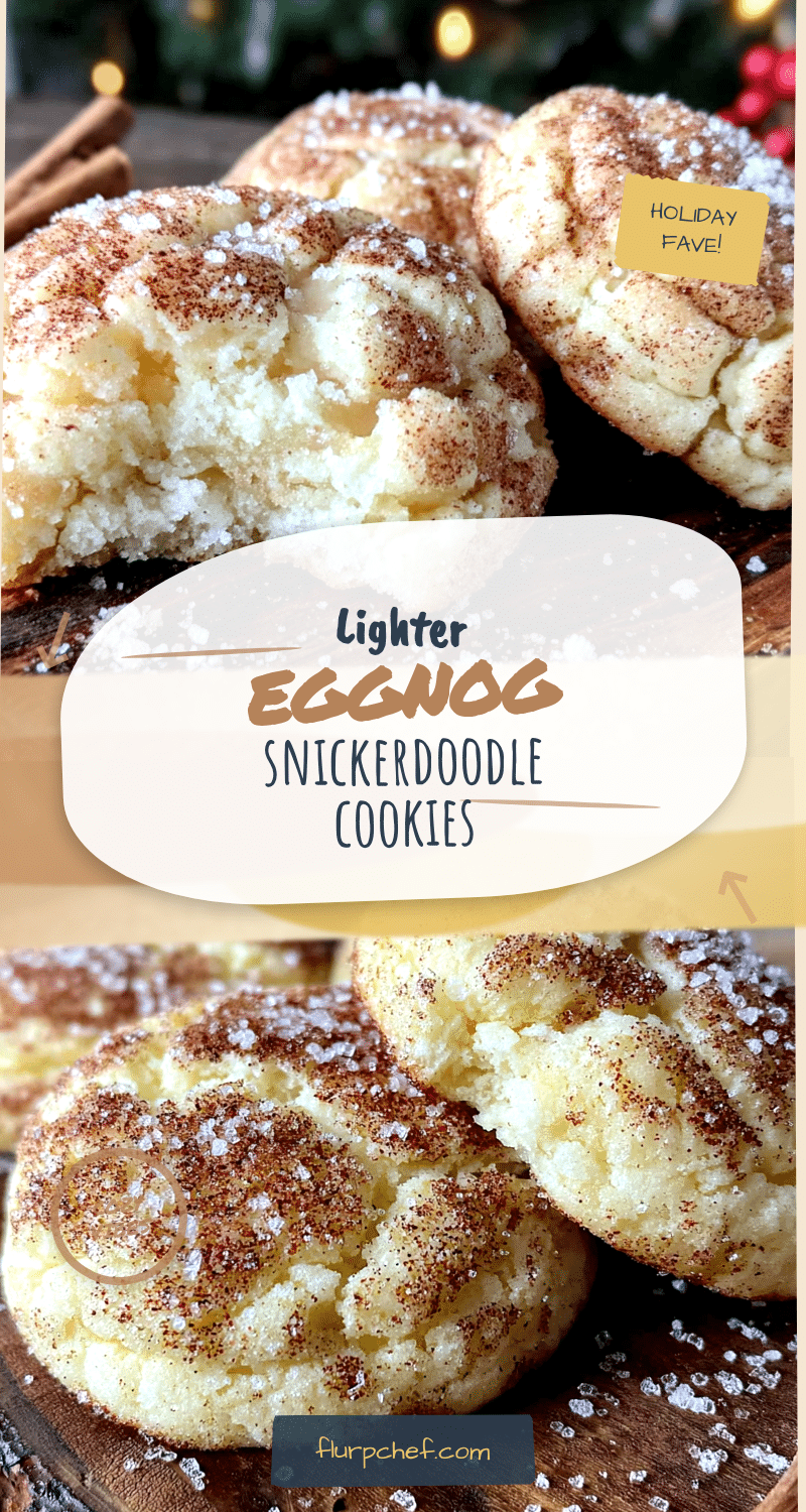 lighter eggnog snickerdoodle cookies recipe