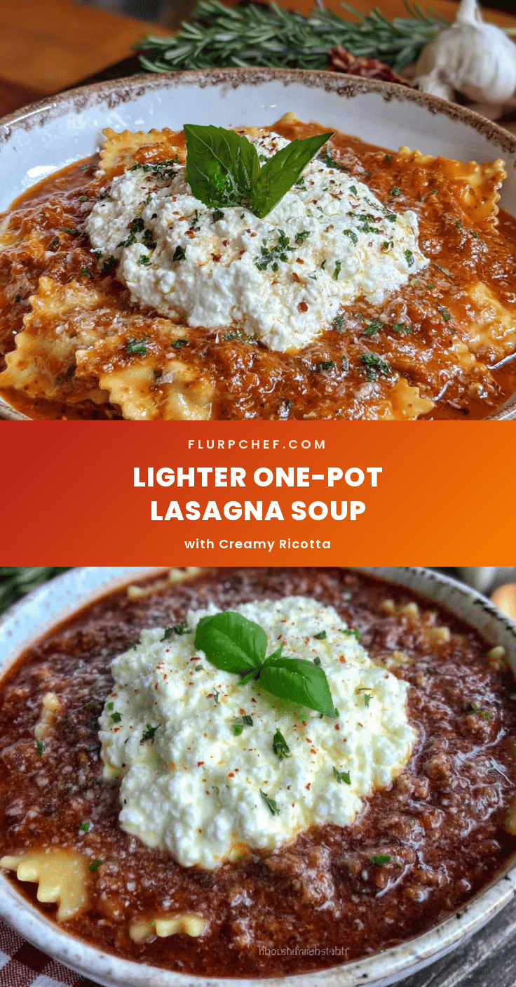 lighter one-pot lasagna soup recipe