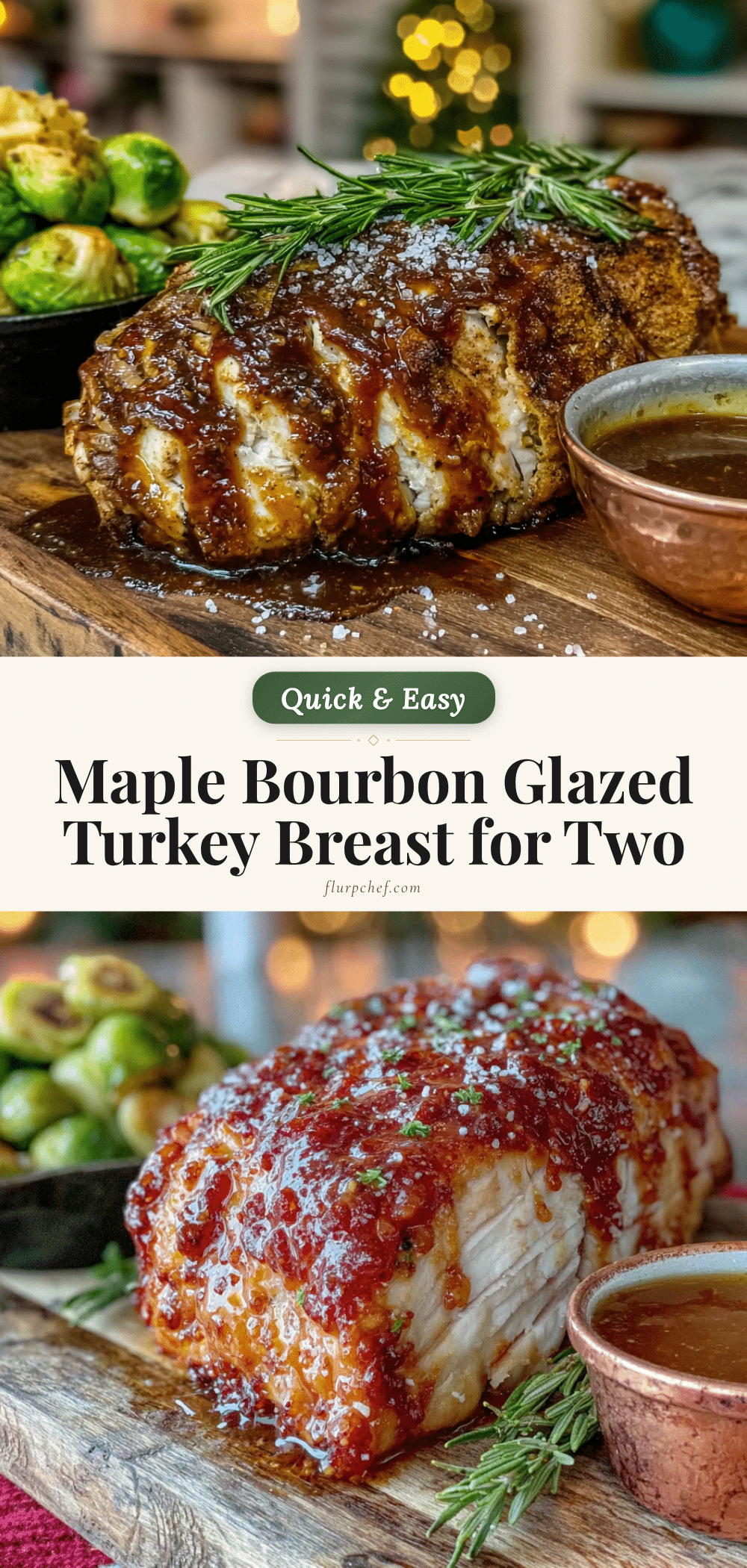maple bourbon glazed turkey breast recipe