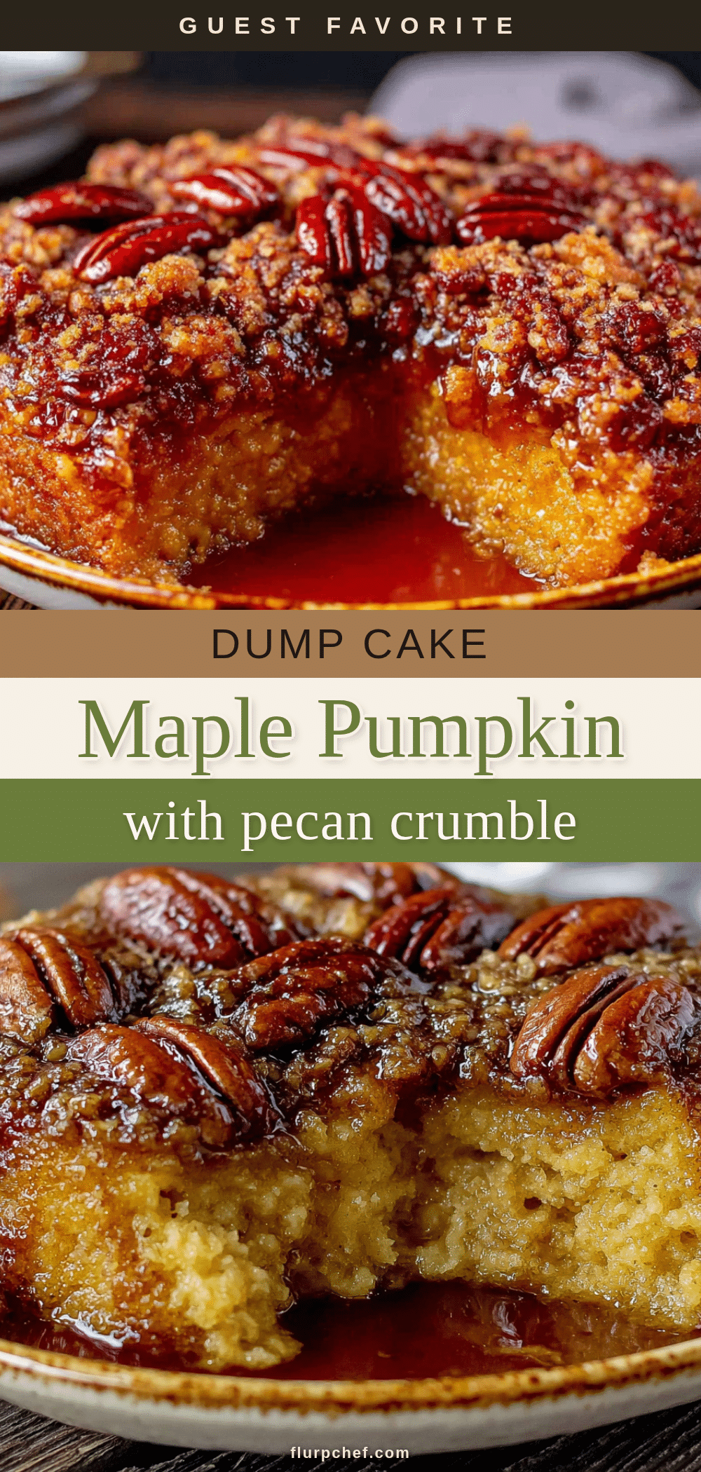 maple pumpkin dump cake with pecan crumble recipe