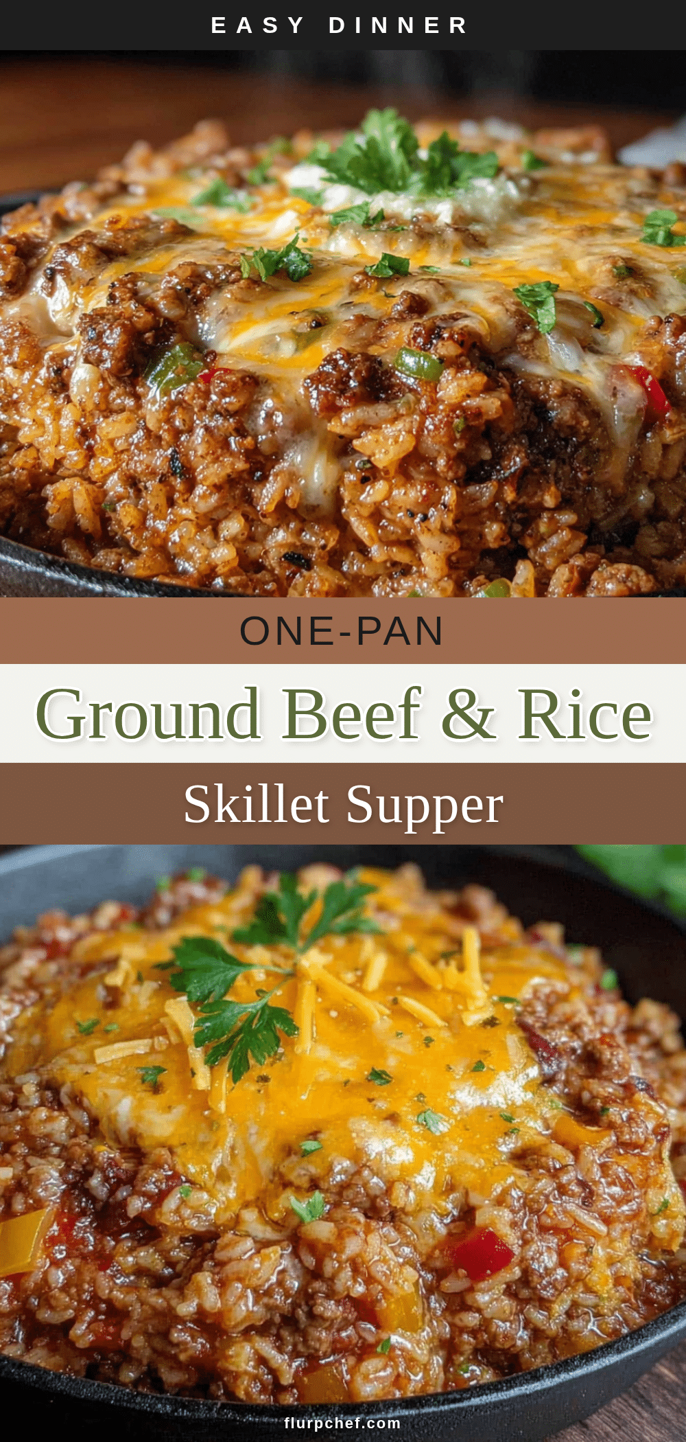 one-pan ground beef and rice skillet recipe
