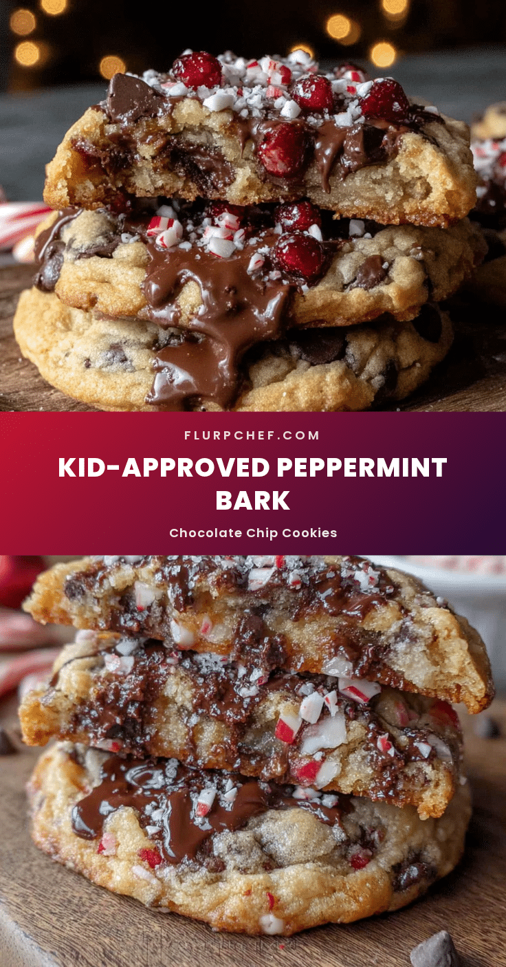 peppermint bark chocolate chip cookies recipe