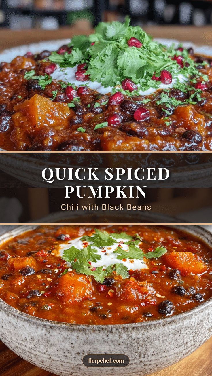 pumpkin chili with black beans recipe