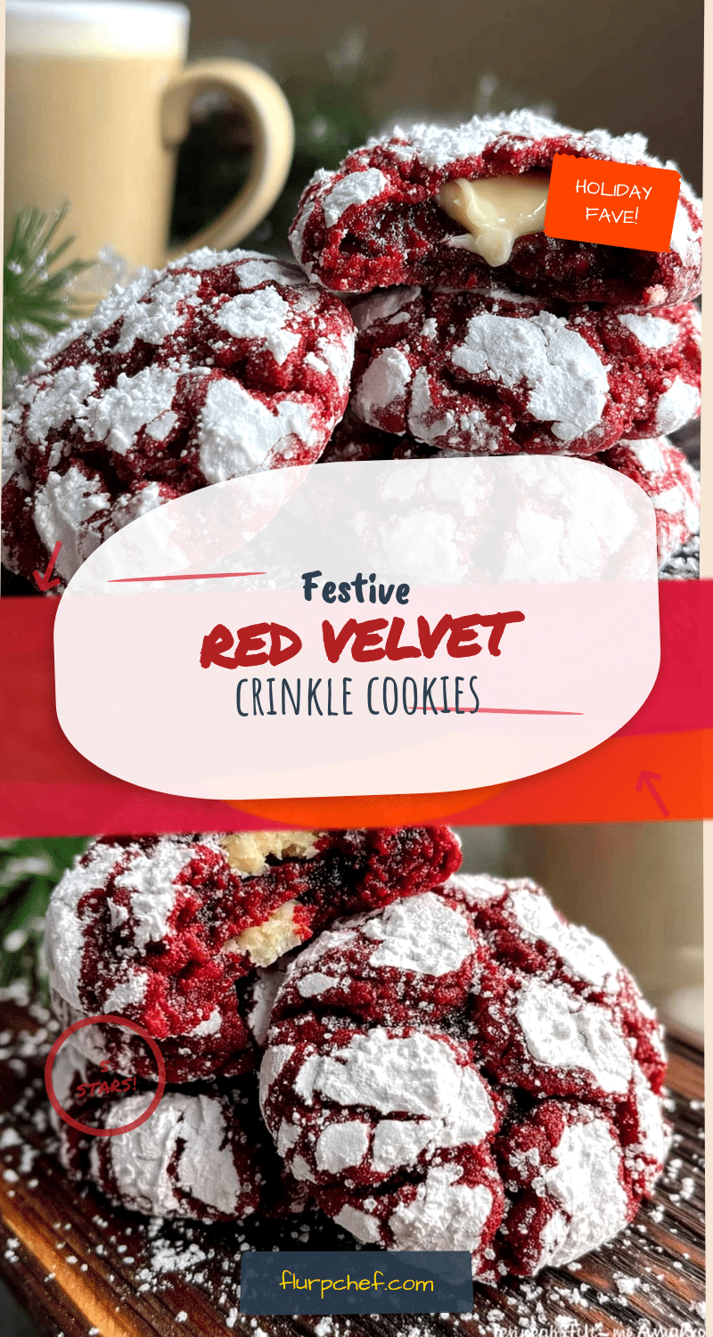 red velvet crinkle cookies recipe