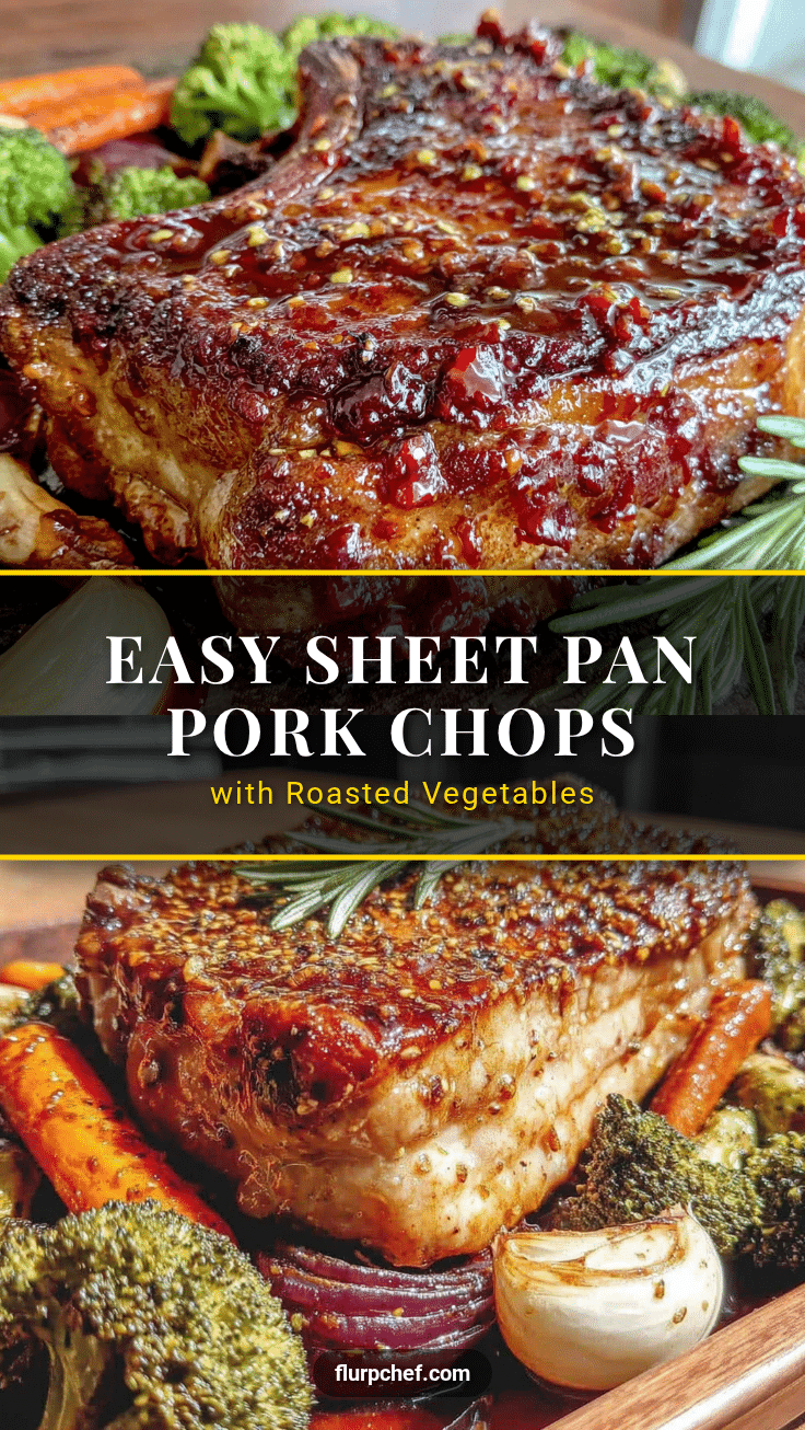 Sheet pan pork chops recipe