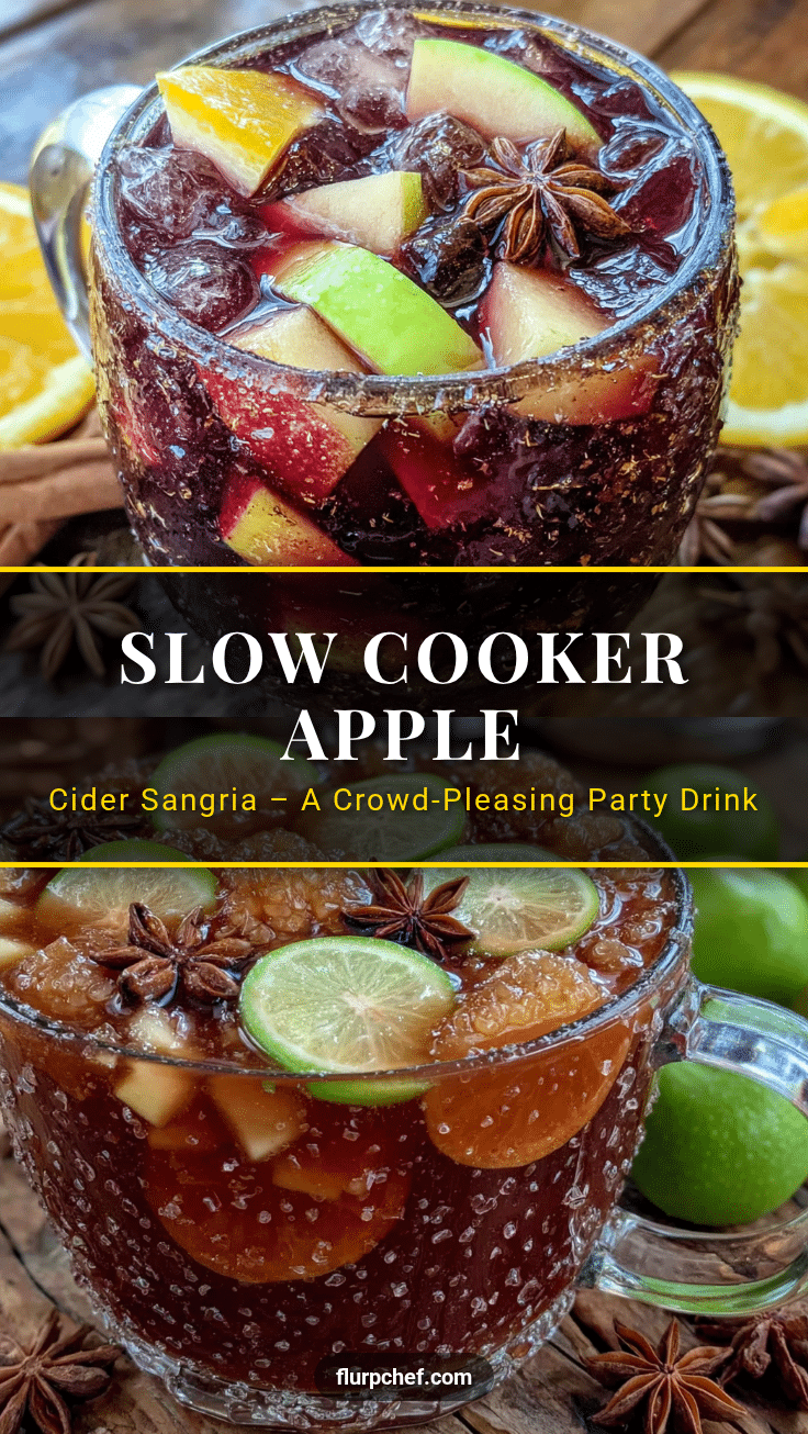 Slow cooker apple cider sangria recipe