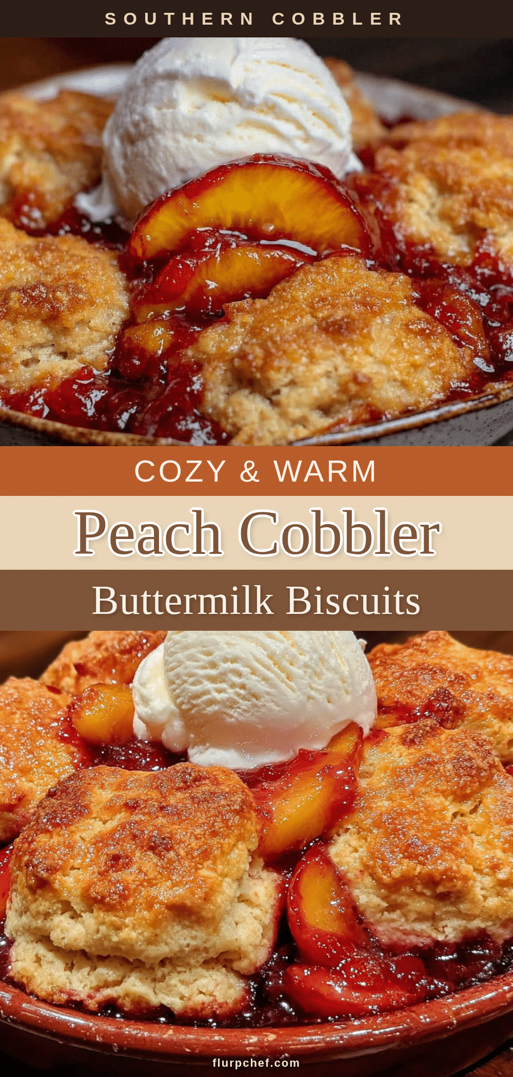 southern peach cobbler with buttermilk biscuits recipe