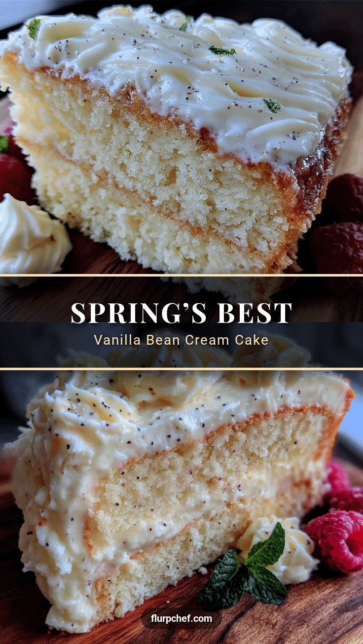 vanilla bean cream cake recipe