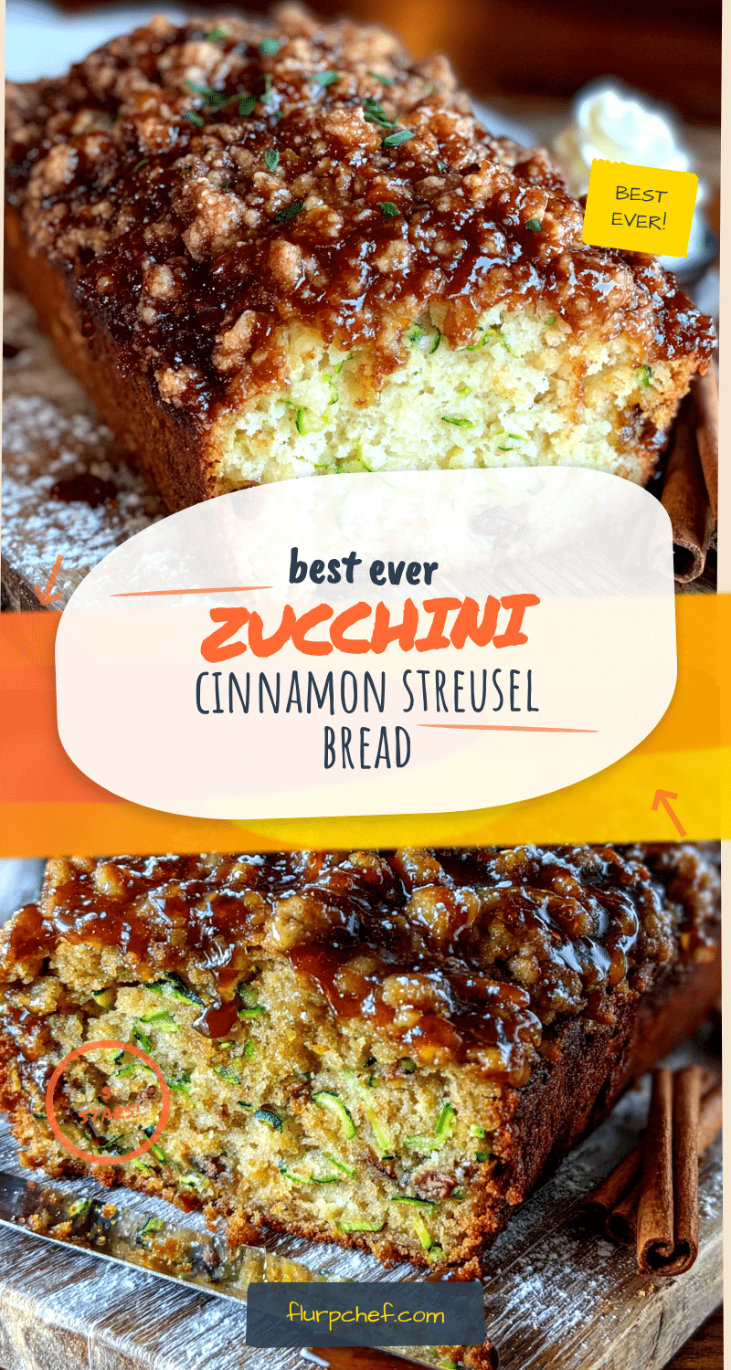 zucchini bread with cinnamon streusel recipe