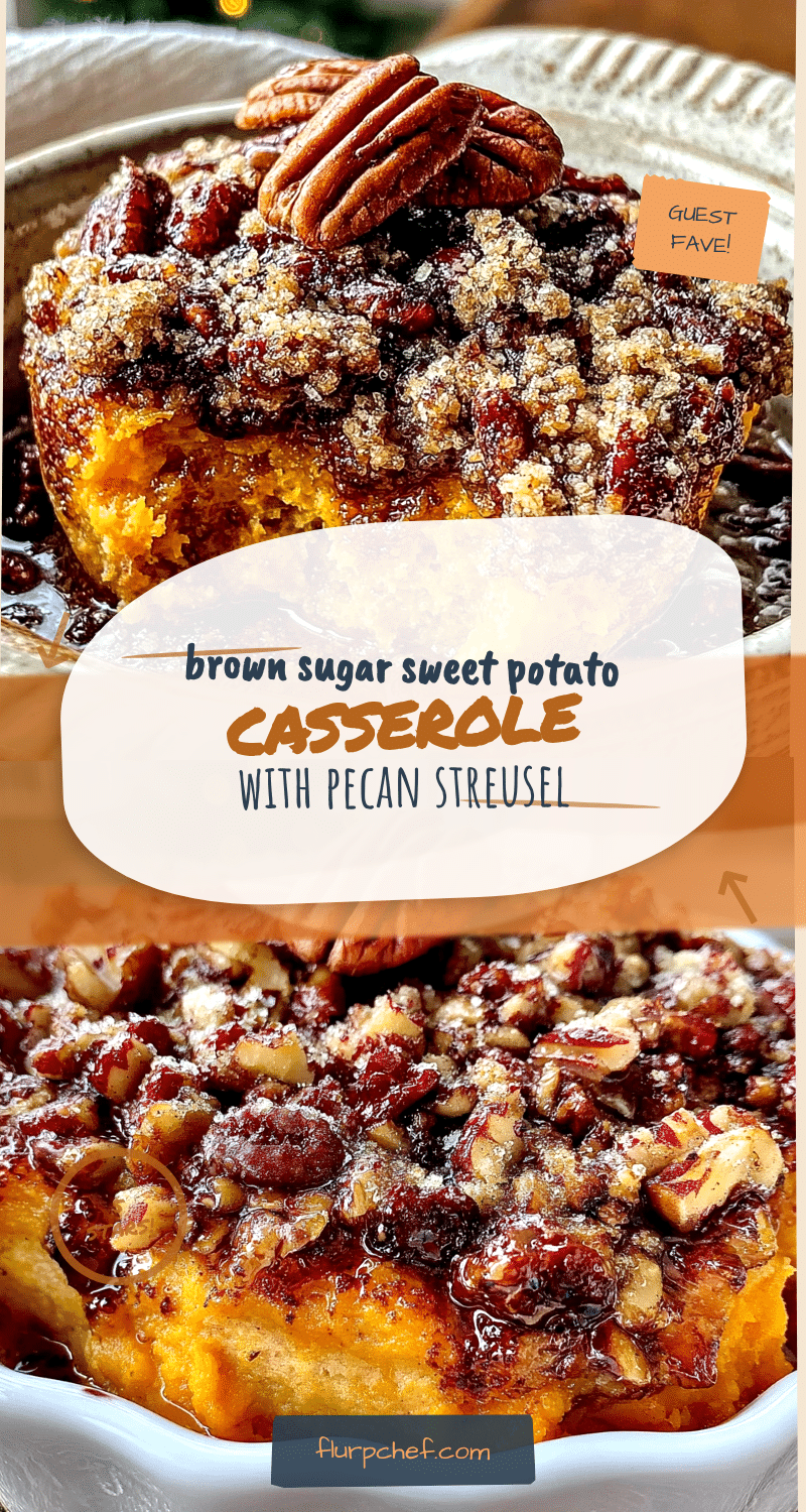 brown sugar sweet potato casserole with pecan streusel recipe