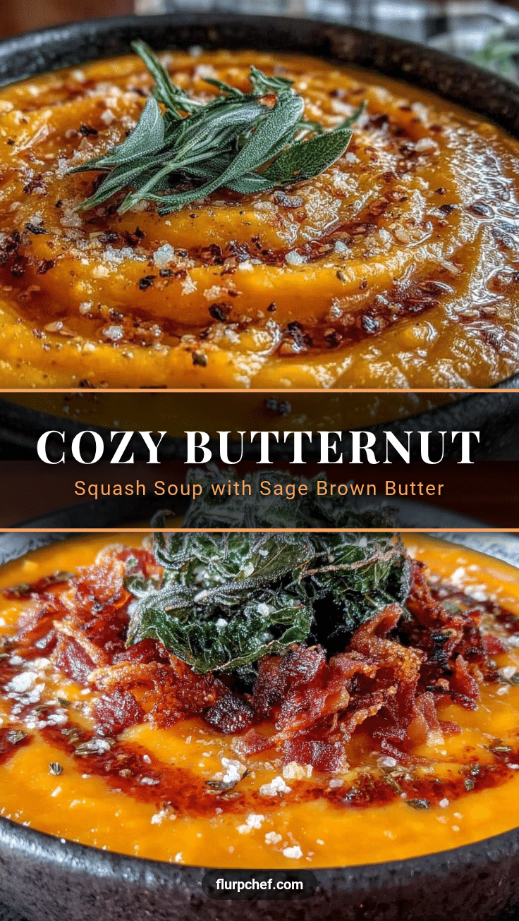 butternut squash soup with sage brown butter recipe