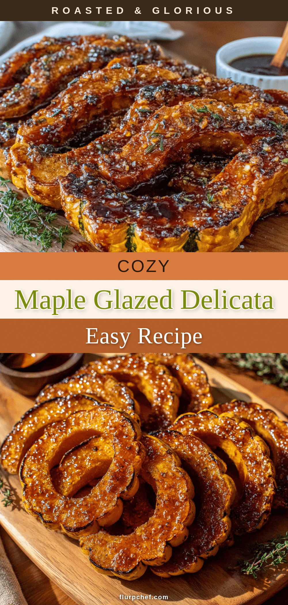 cozy maple glazed delicata squash recipe