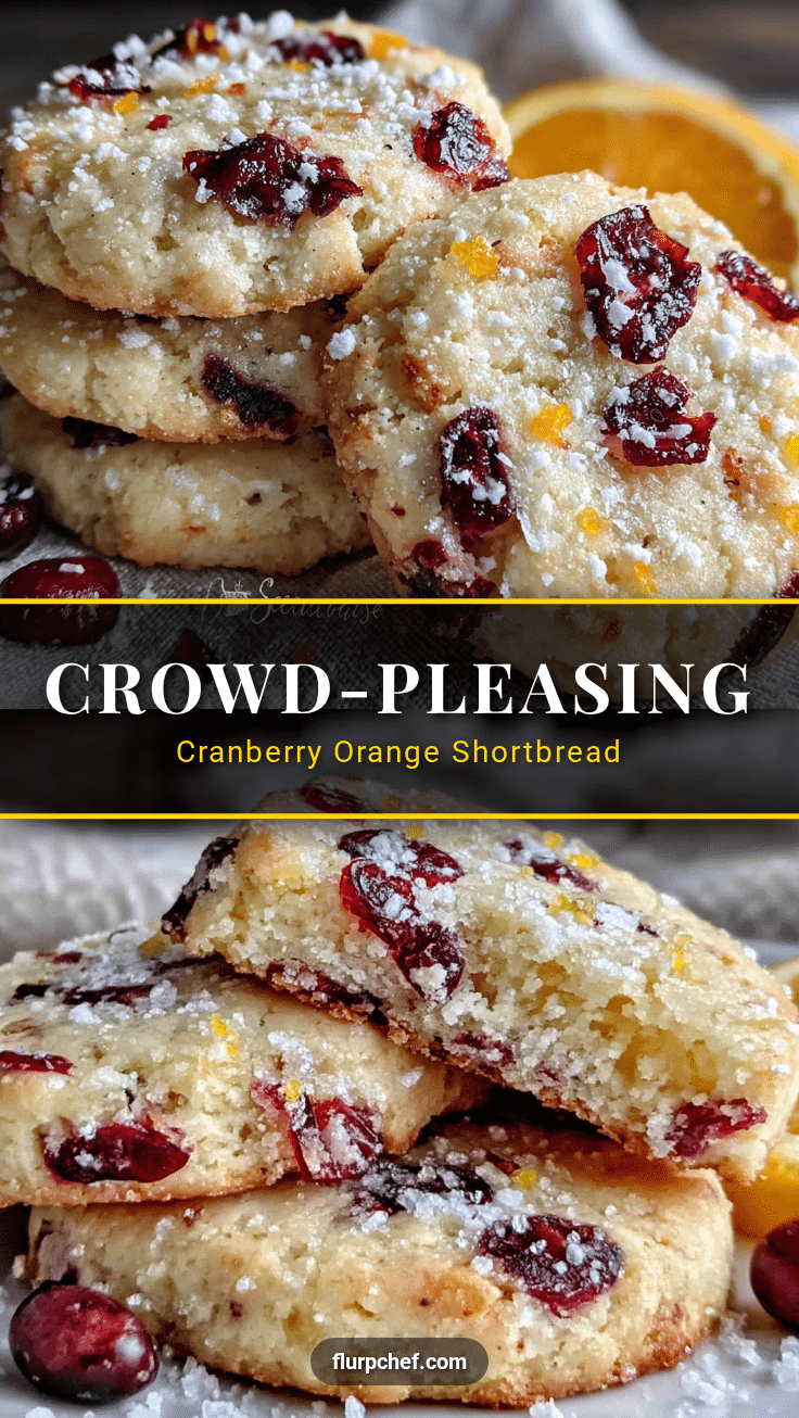 cranberry orange shortbread cookies recipe