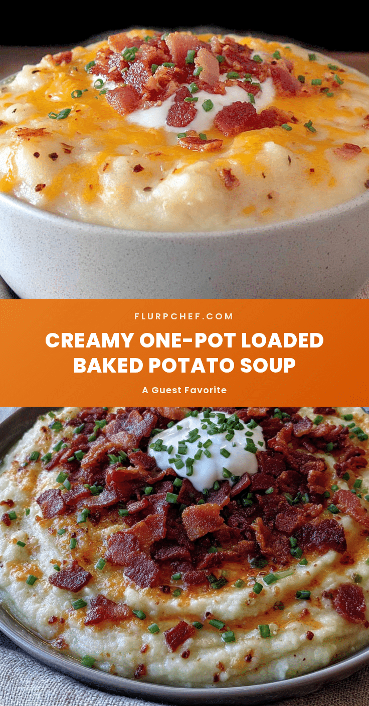 creamy one-pot loaded baked potato soup recipe