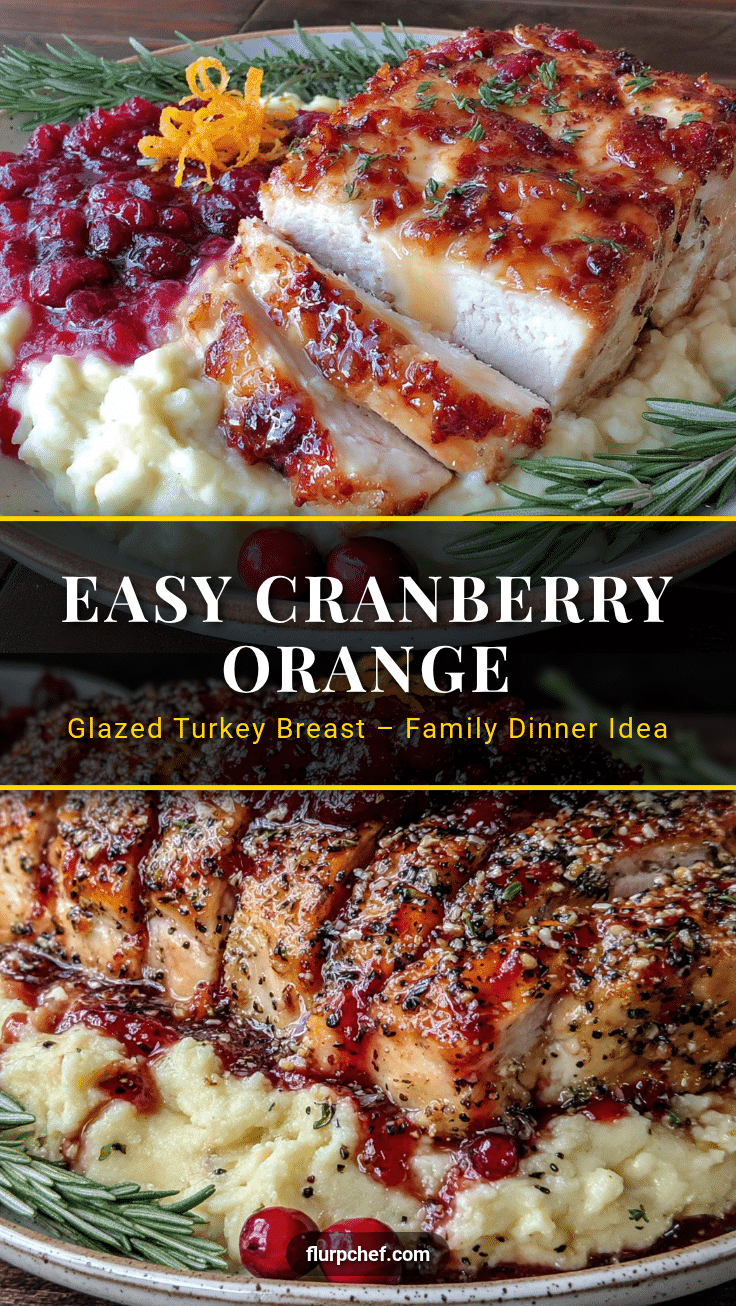 Easy Cranberry Orange Glazed Turkey Breast recipe