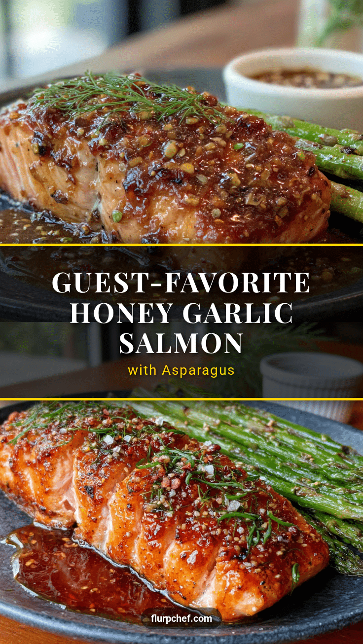 easy honey garlic salmon with asparagus recipe