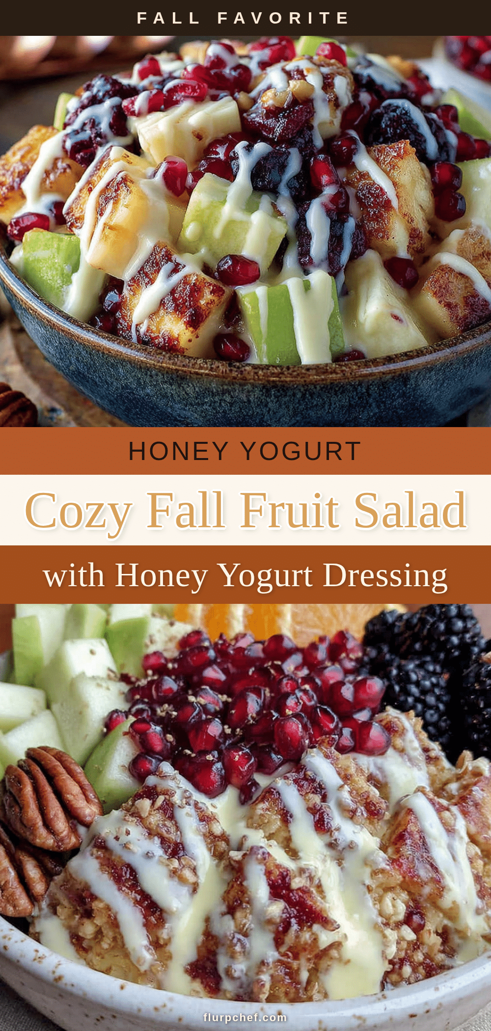 fall fruit salad with honey yogurt dressing recipe