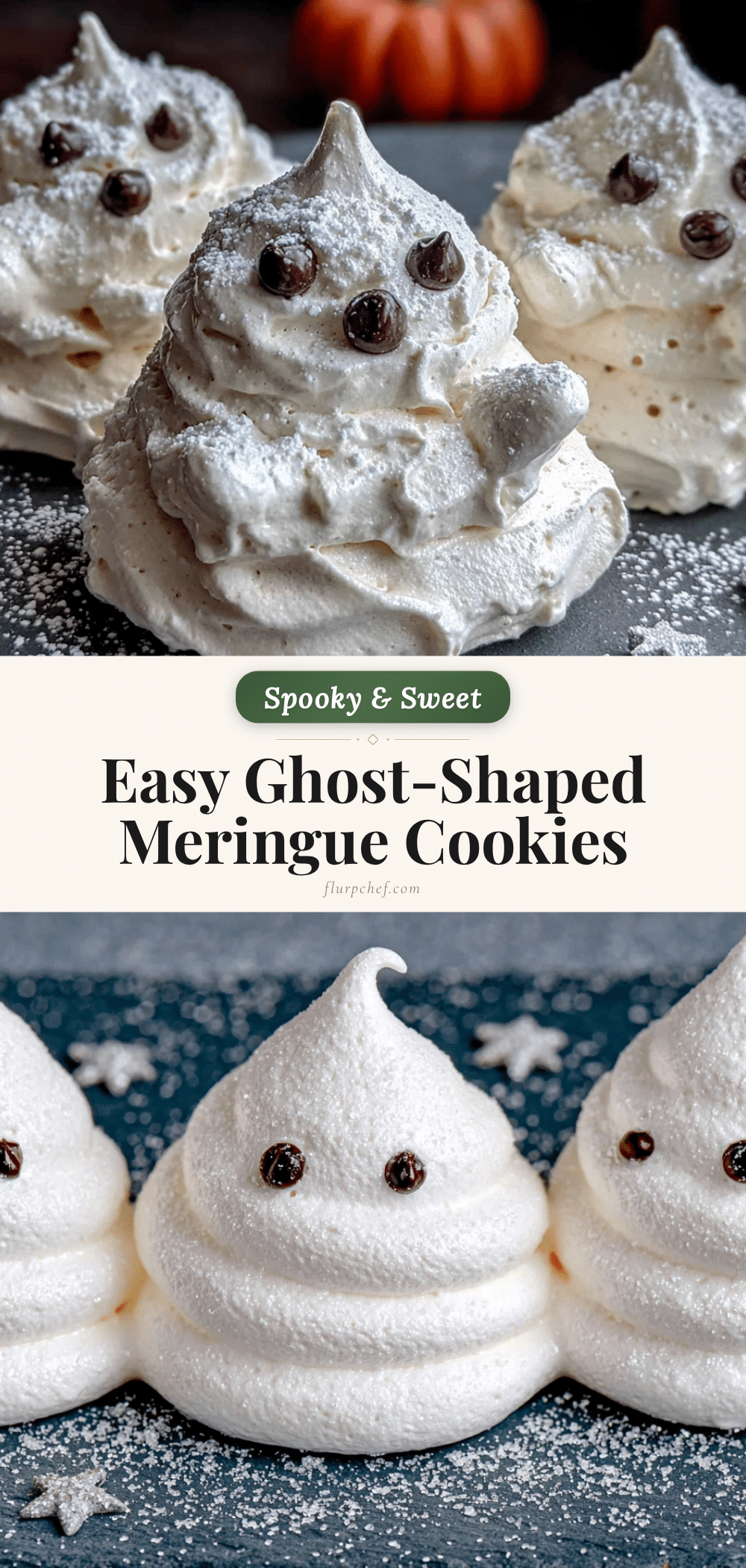 ghost-shaped meringue cookies recipe