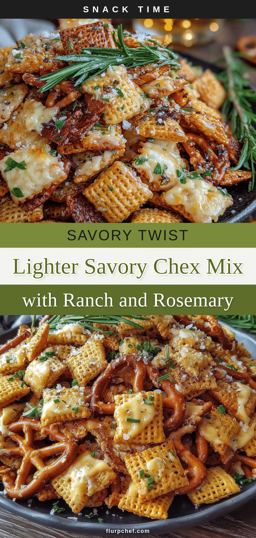 lighter savory chex mix recipe