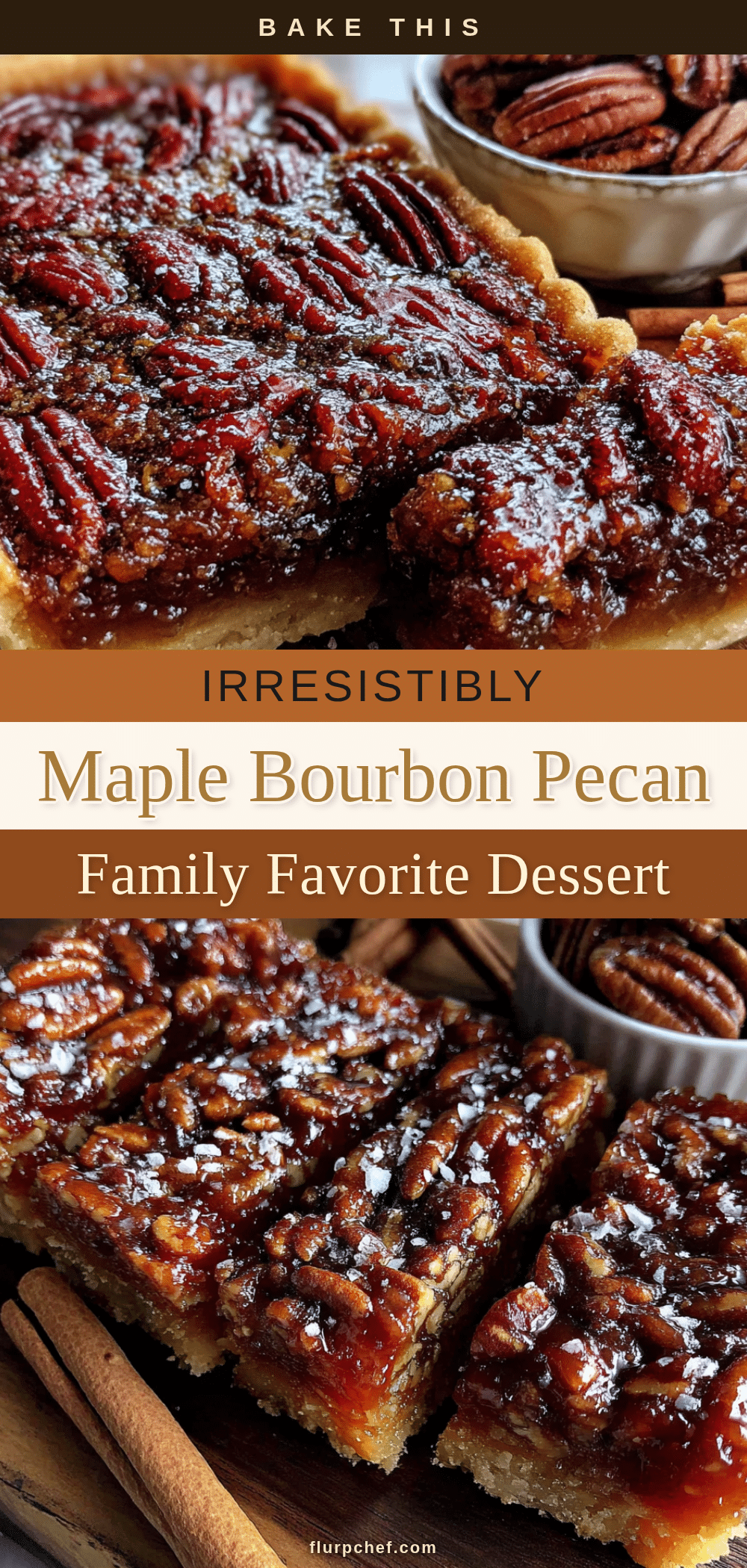 maple bourbon pecan pie bars recipe