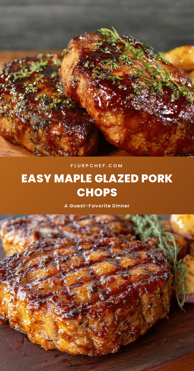 maple glazed pork chops recipe