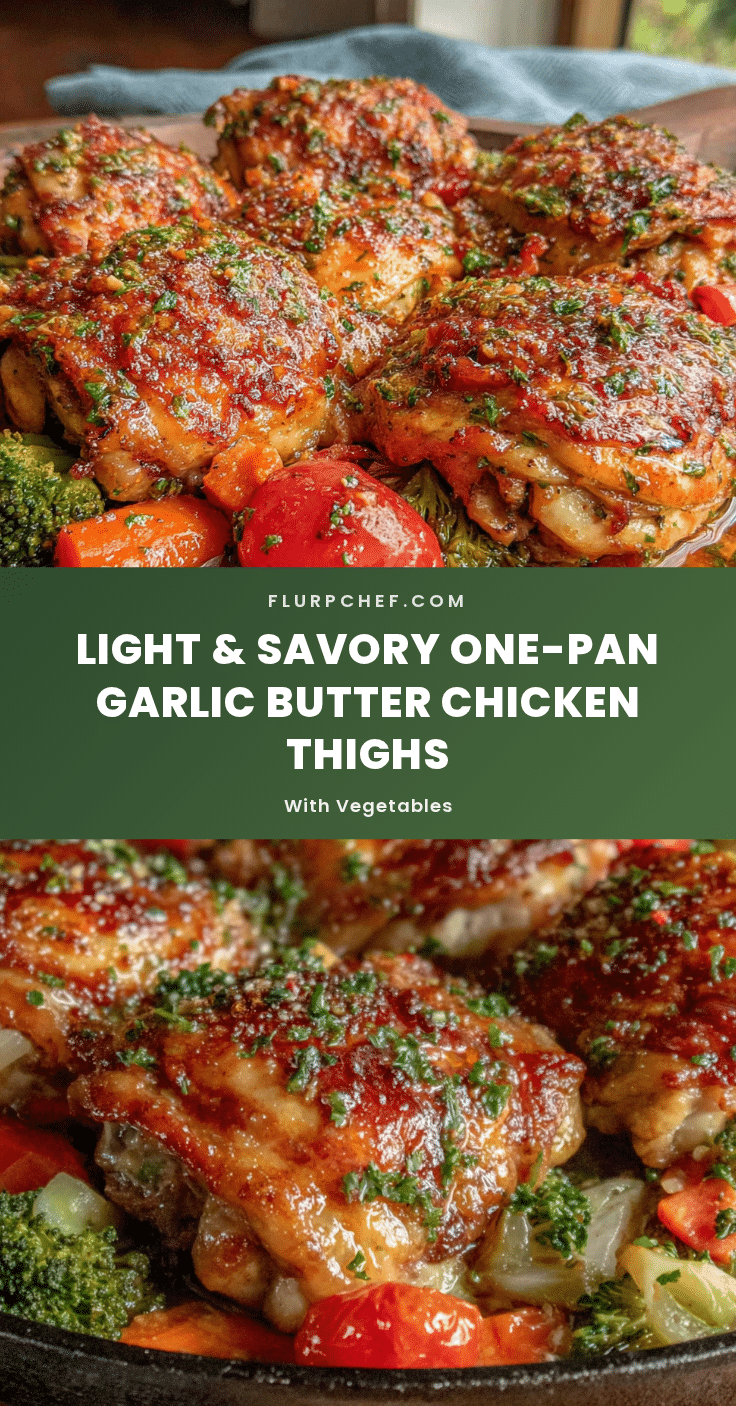 one-pan garlic butter chicken thighs recipe
