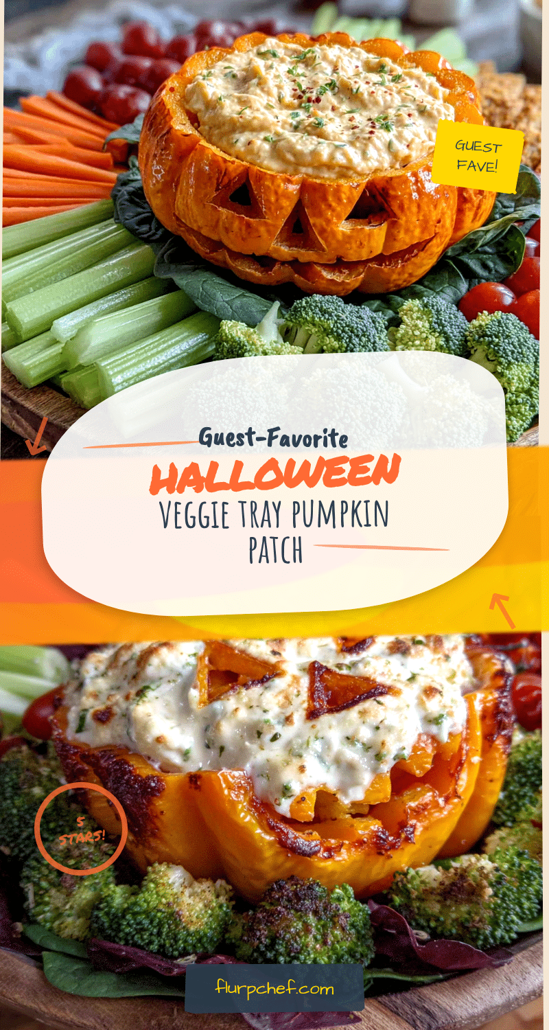 pumpkin patch halloween veggie tray recipe