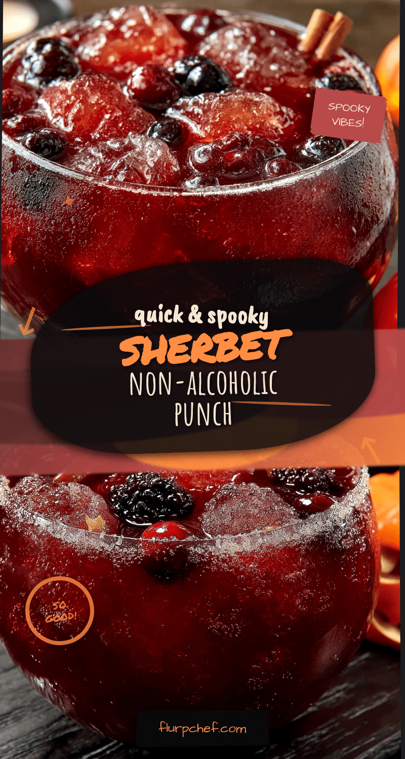 quick spooky non-alcoholic sherbet punch recipe