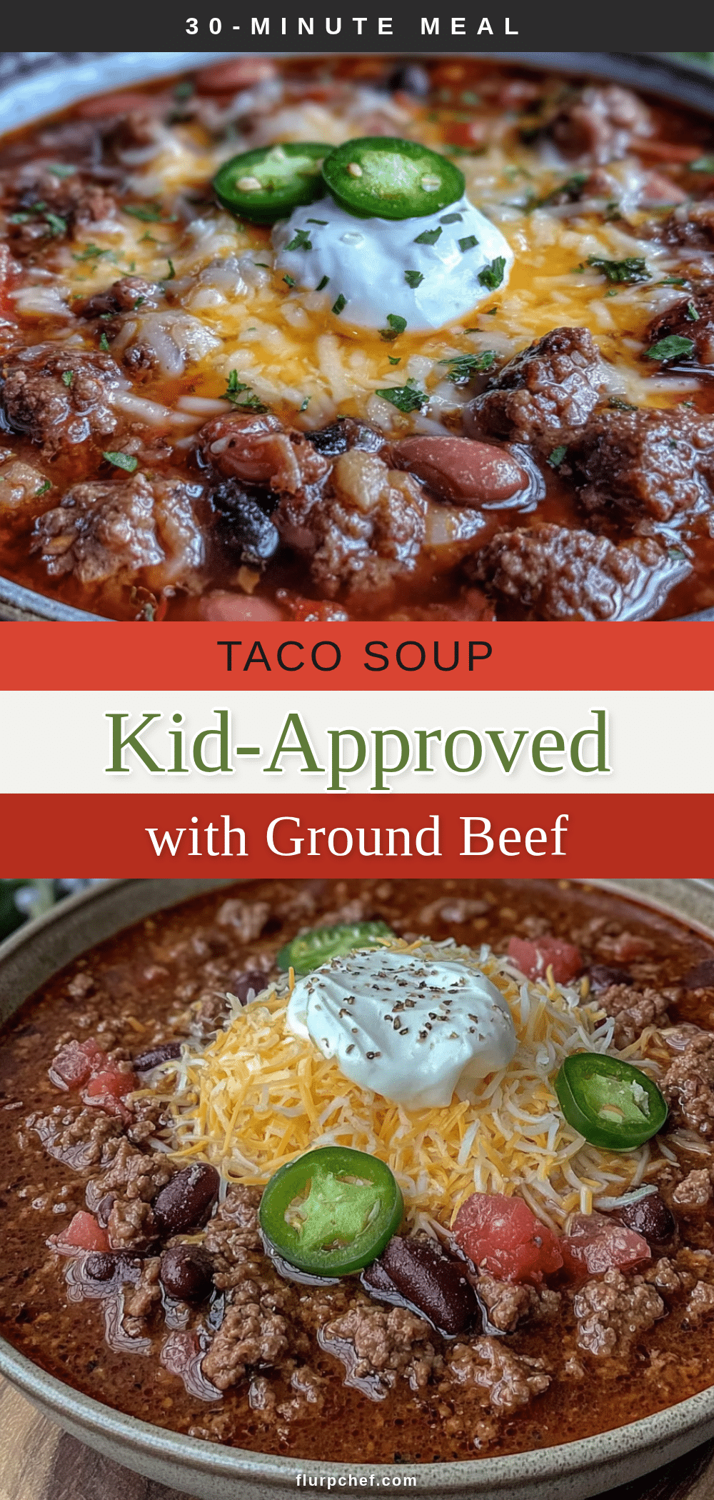 taco soup with ground beef recipe