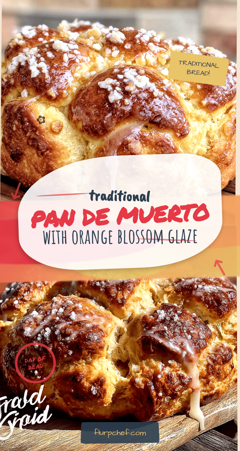 Traditional Pan de Muerto with Orange Blossom Glaze recipe