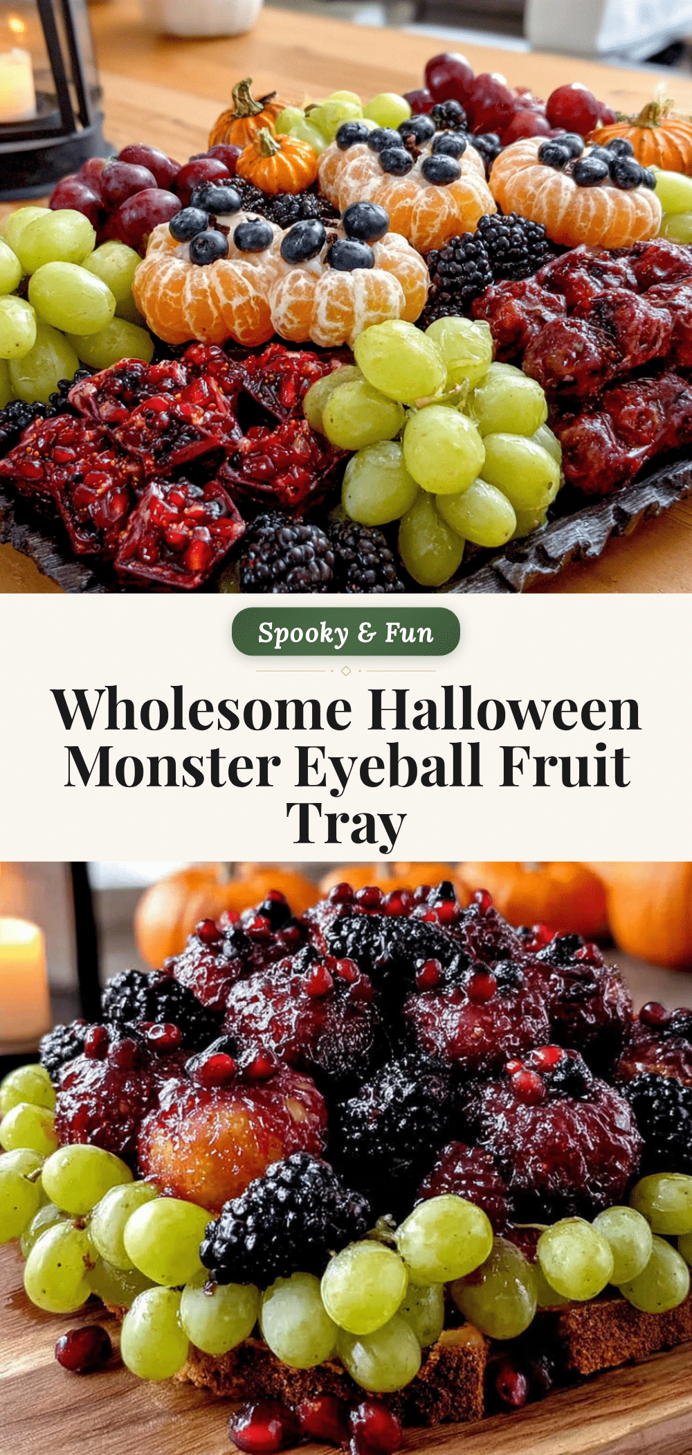 wholesome halloween monster eyeball fruit tray recipe