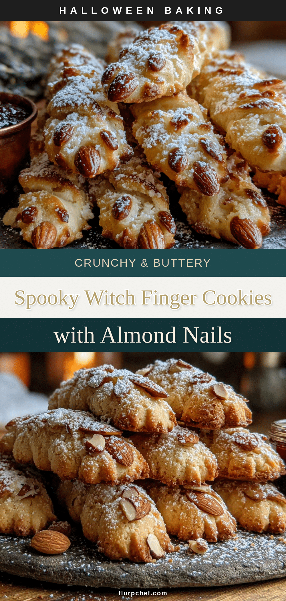 witch finger cookies with almond nails recipe