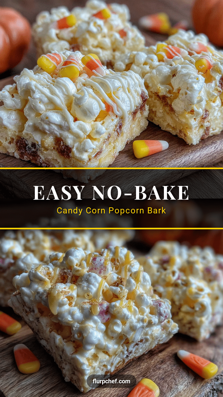 candy corn popcorn bark recipe
