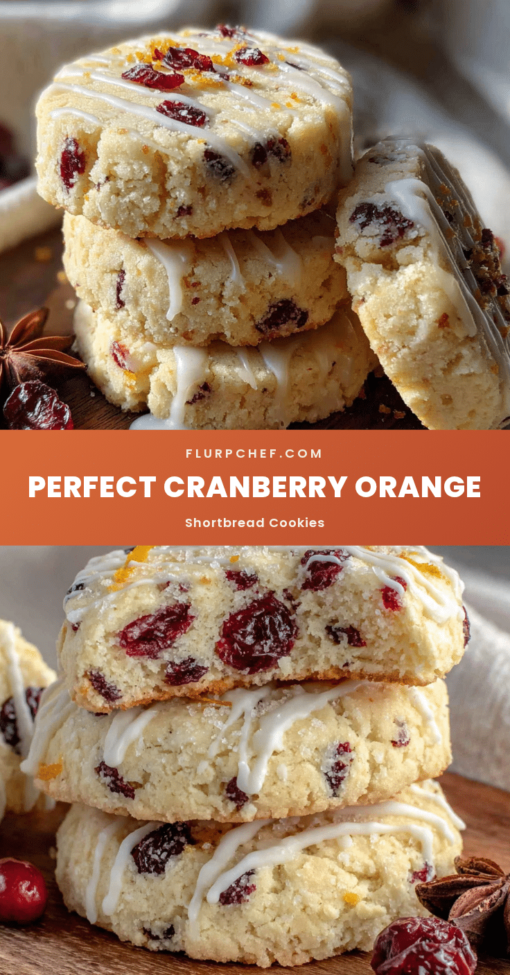 cranberry orange shortbread cookies recipe