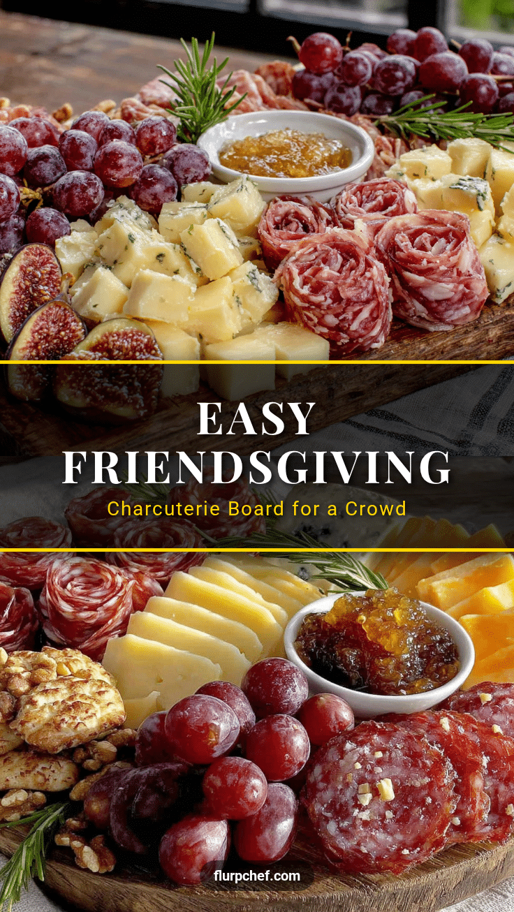 Friendsgiving charcuterie board for a crowd recipe